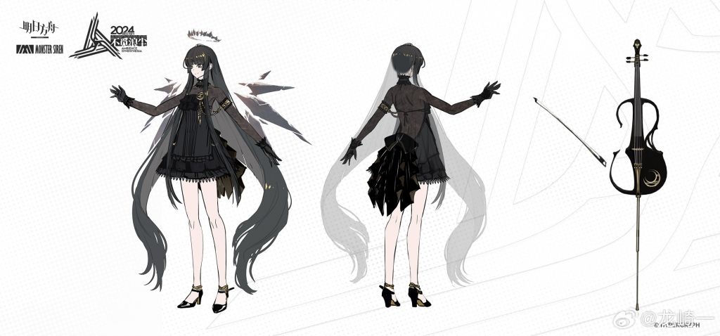 新闻搬运龙崎一发布的音律联觉人设图阿尔图罗银灰耀骑士临光