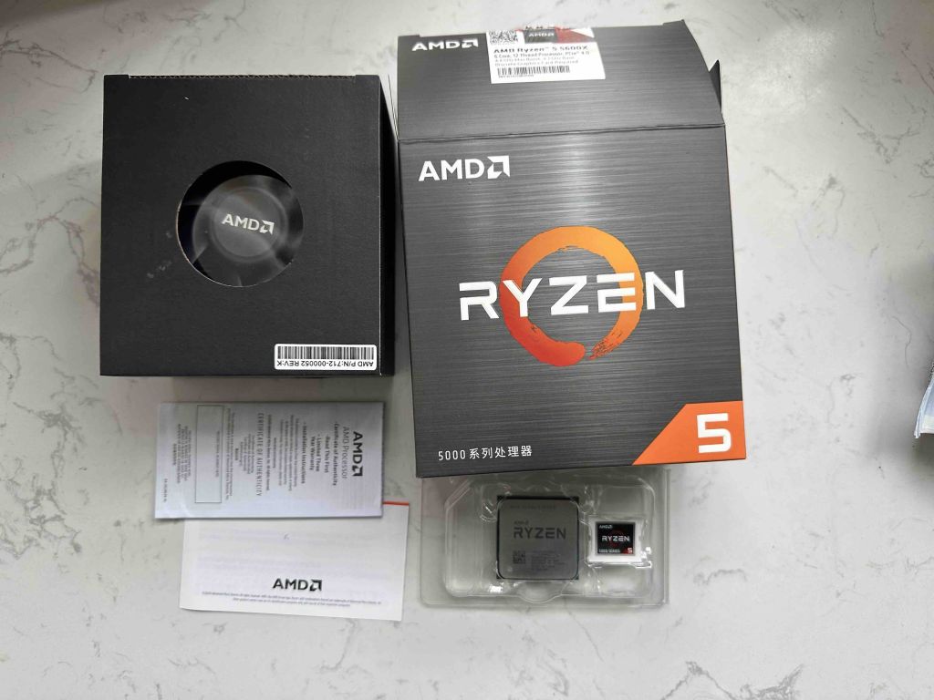 电脑硬件710出一个盒装amd5600x发到付