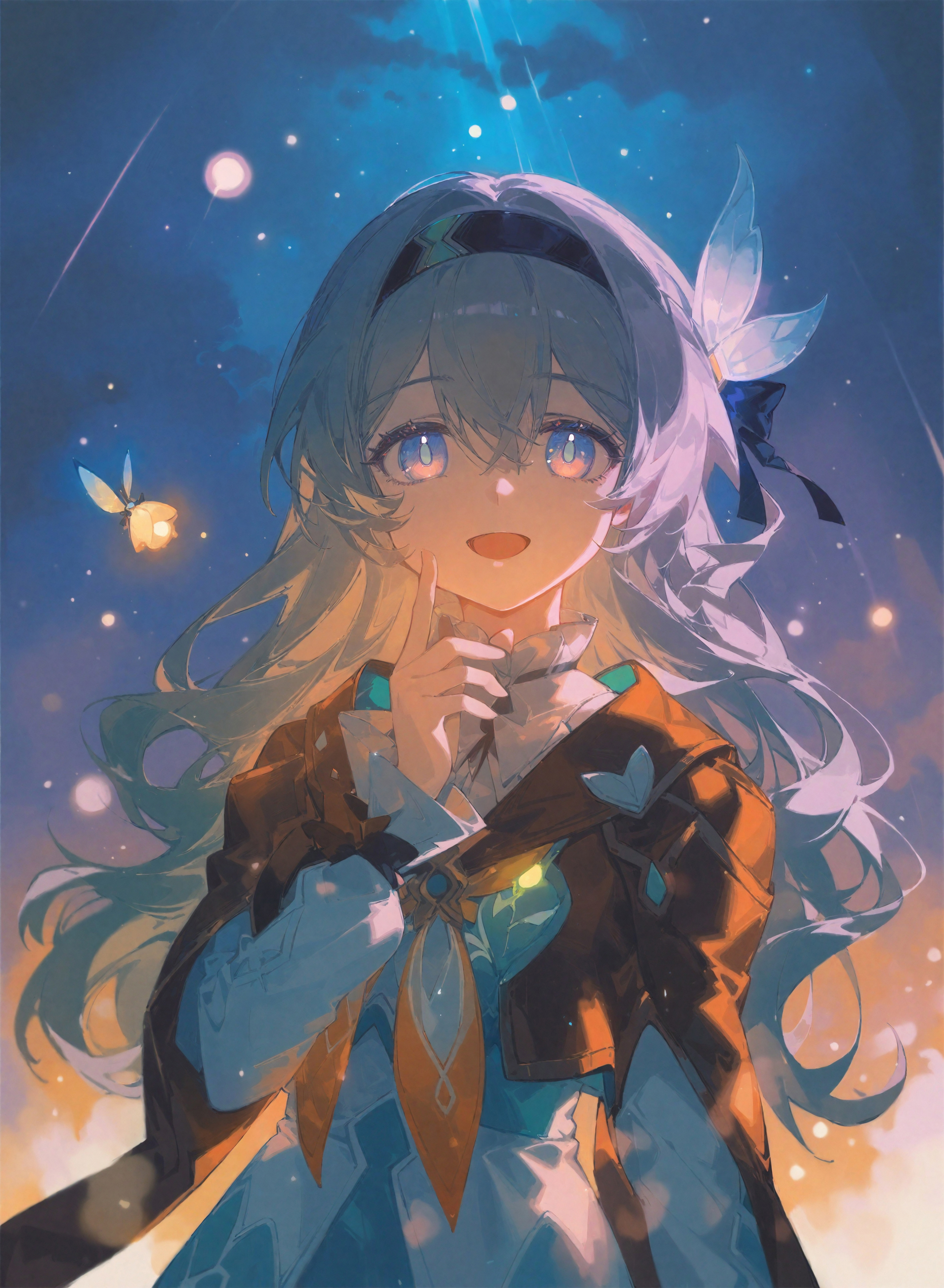 同人搬运ai绘画流萤小姐的萤火之夜