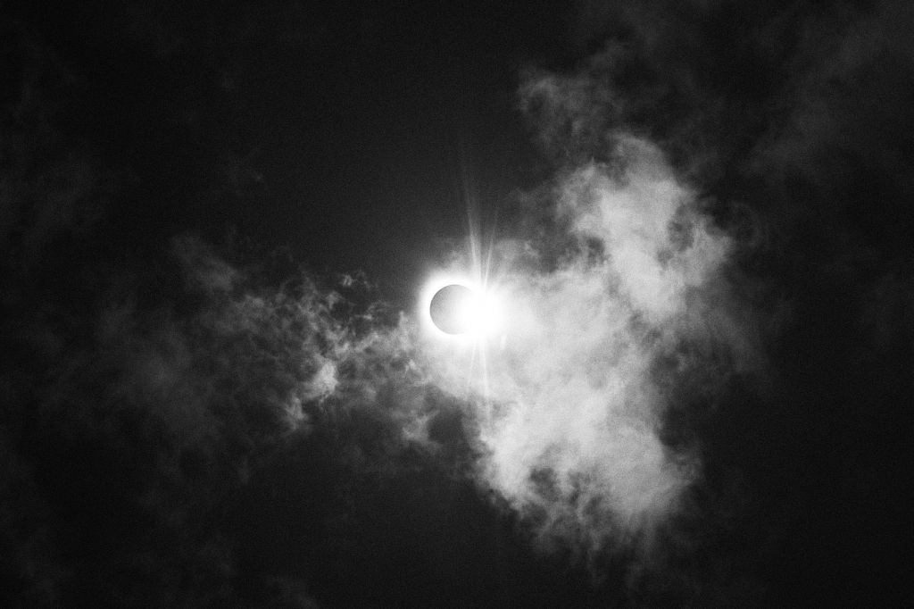 拿50mm焦段拍了个全日食哈哈