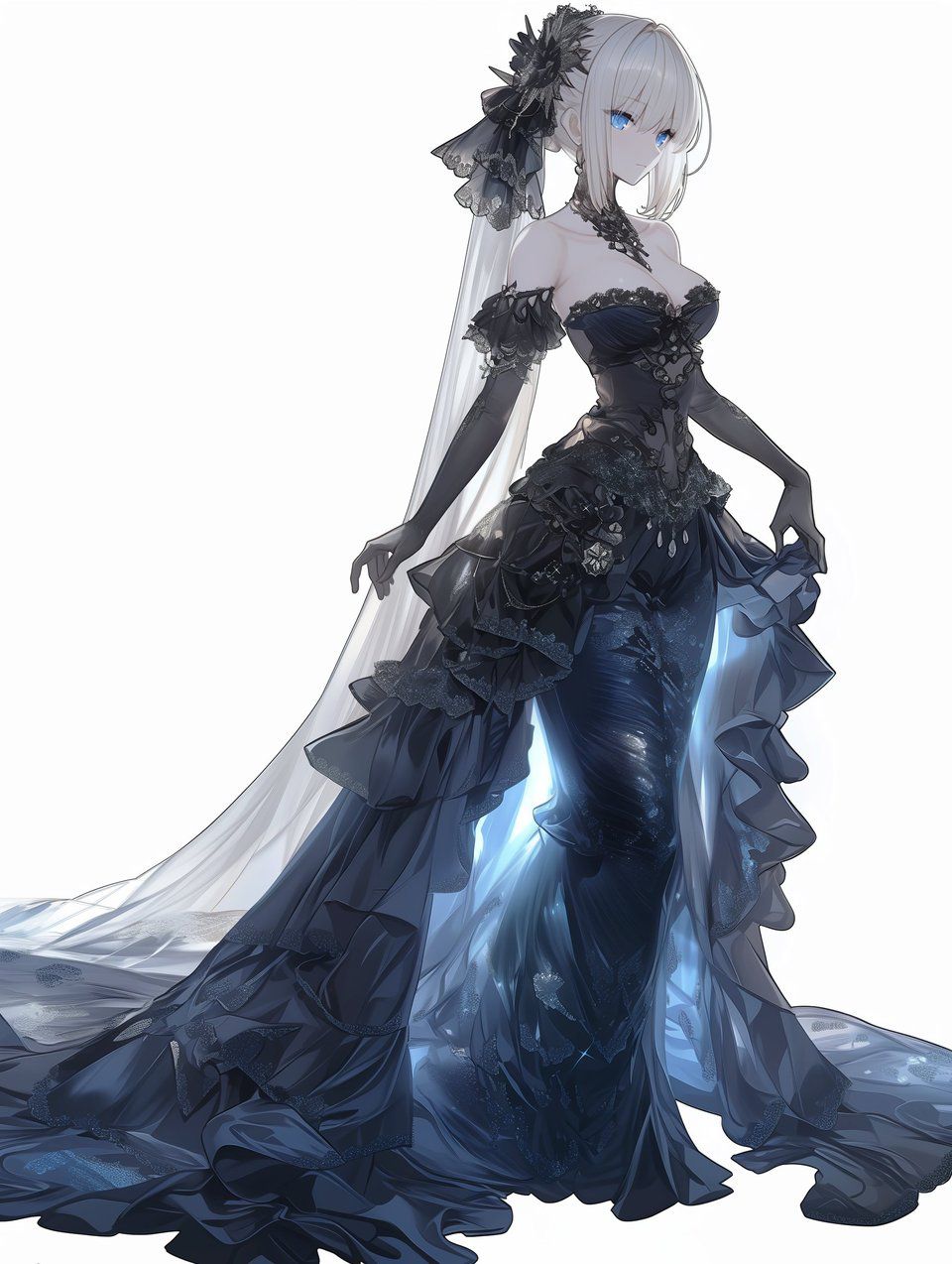 fate图氵这套哥特风婚纱真不错