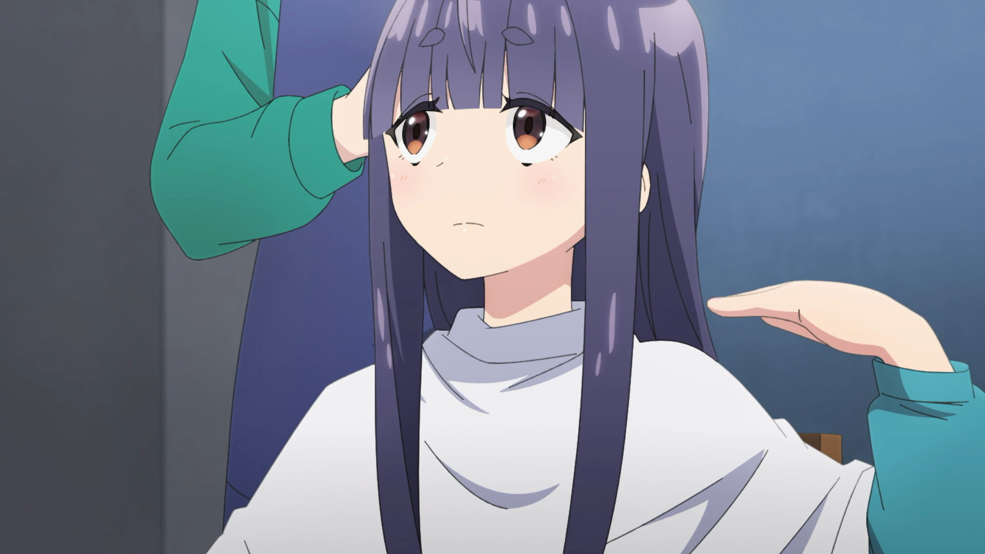 [摇曳露营3 ep2氵]小明长发这么漂亮的?