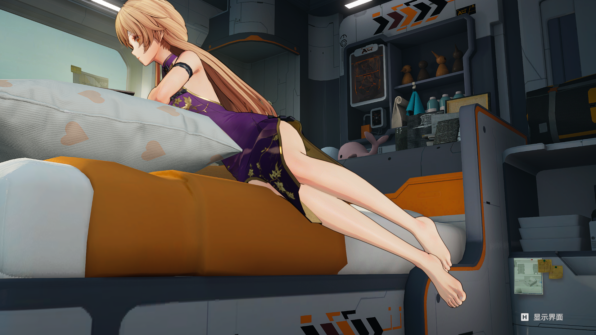 少女前线追放休息室姿势使用指南闪电篇紫雨心ver