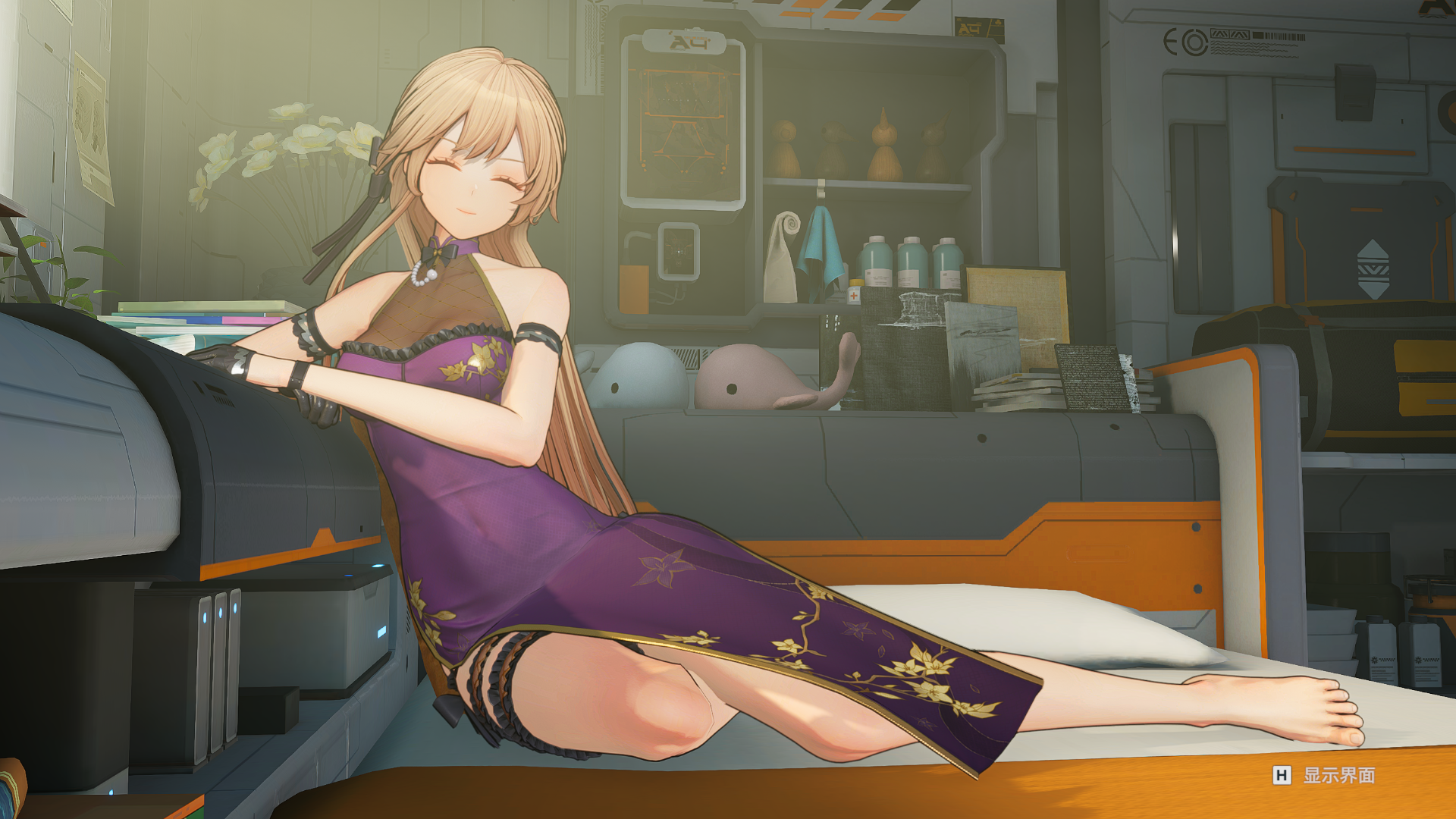 少女前线追放休息室姿势使用指南——闪电篇(紫雨心 ver.