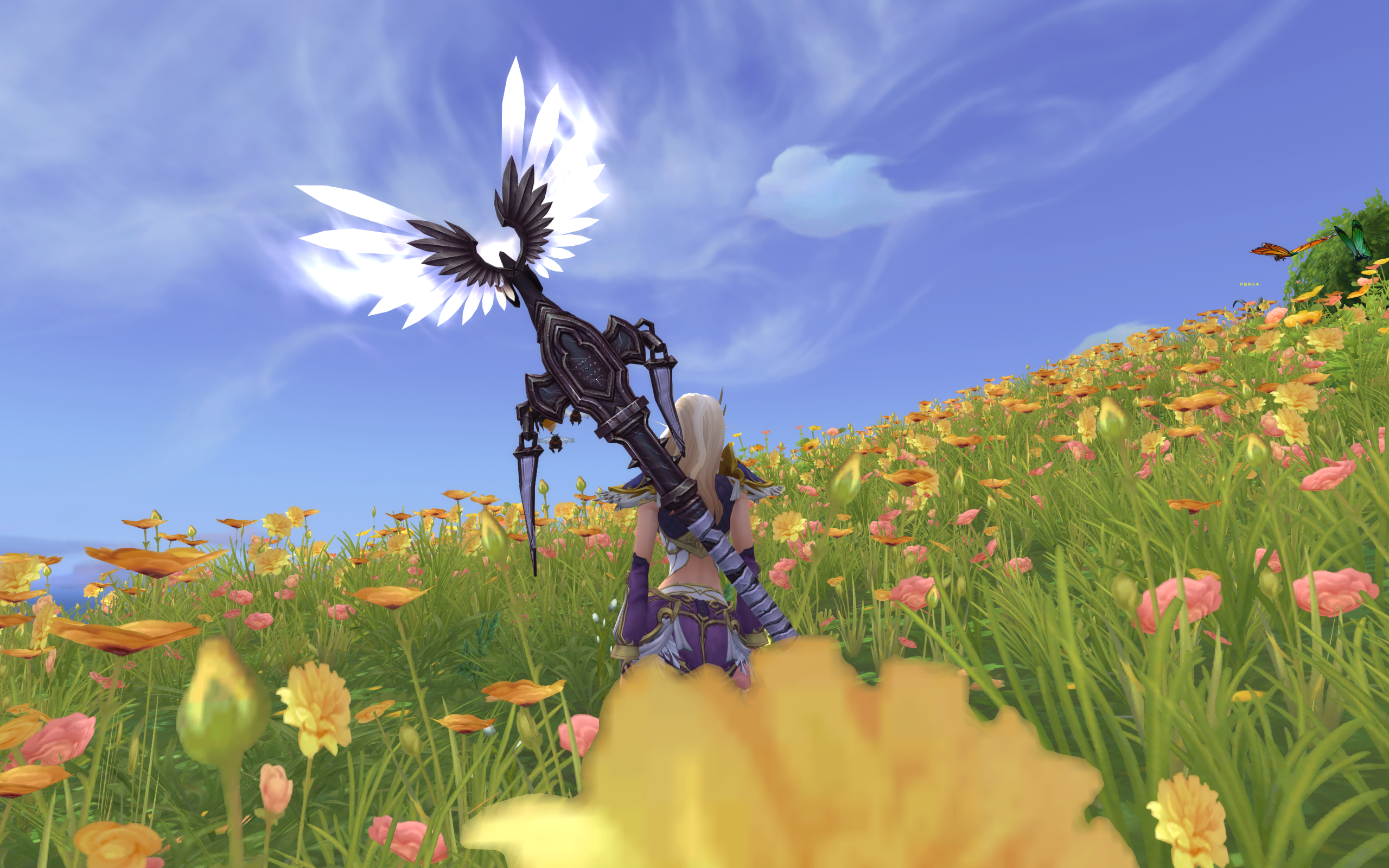 电脑特效开到最高好像是3060显卡额停服前的风景美美图有星空炽蓝仙野