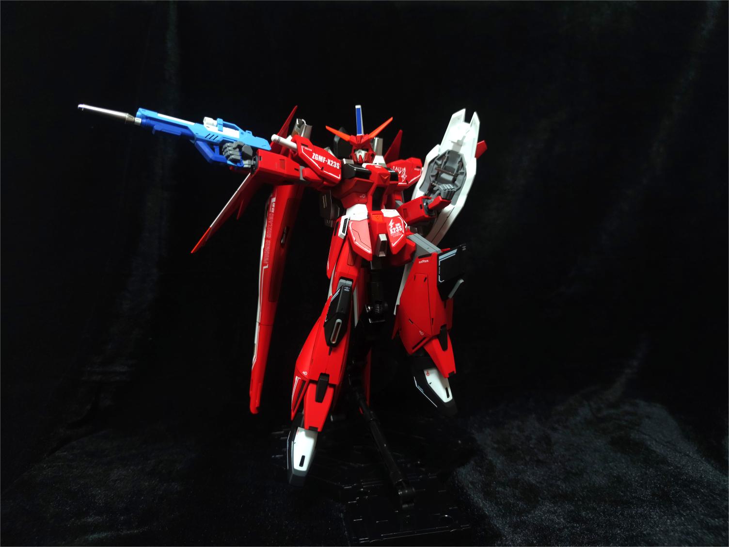 [拼装] hgtv1@ zgmf-x23s救世主高达水性漆喷涂直做