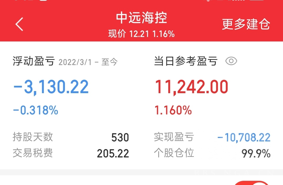 持有海狗五百多天终于快回本了