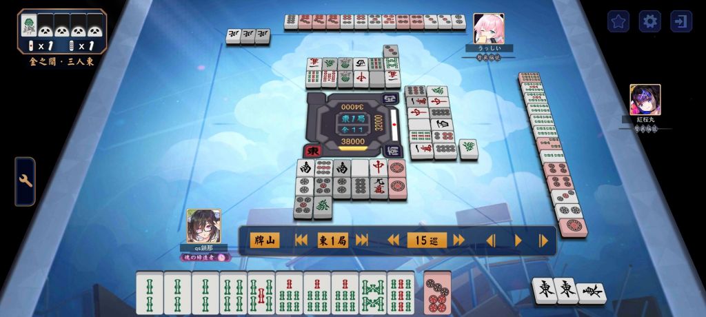 [雀魂]好型听牌?山吞六枚!你们有没有这样的牌山啊,真是牌牌又山山啊