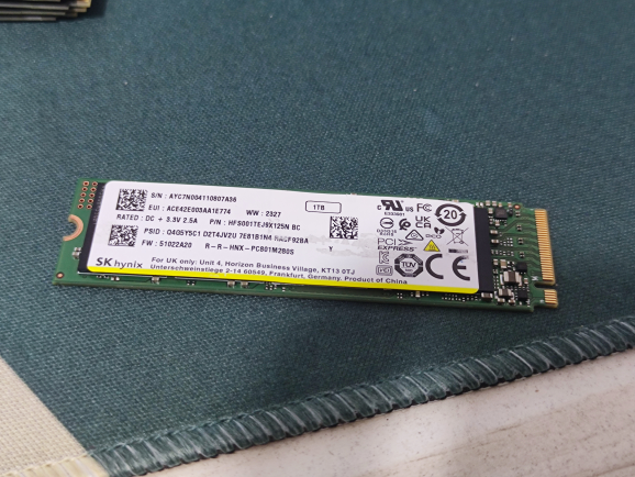 海力士pc801 1t pcie4.0 2280 nvme固态硬盘nvme m.