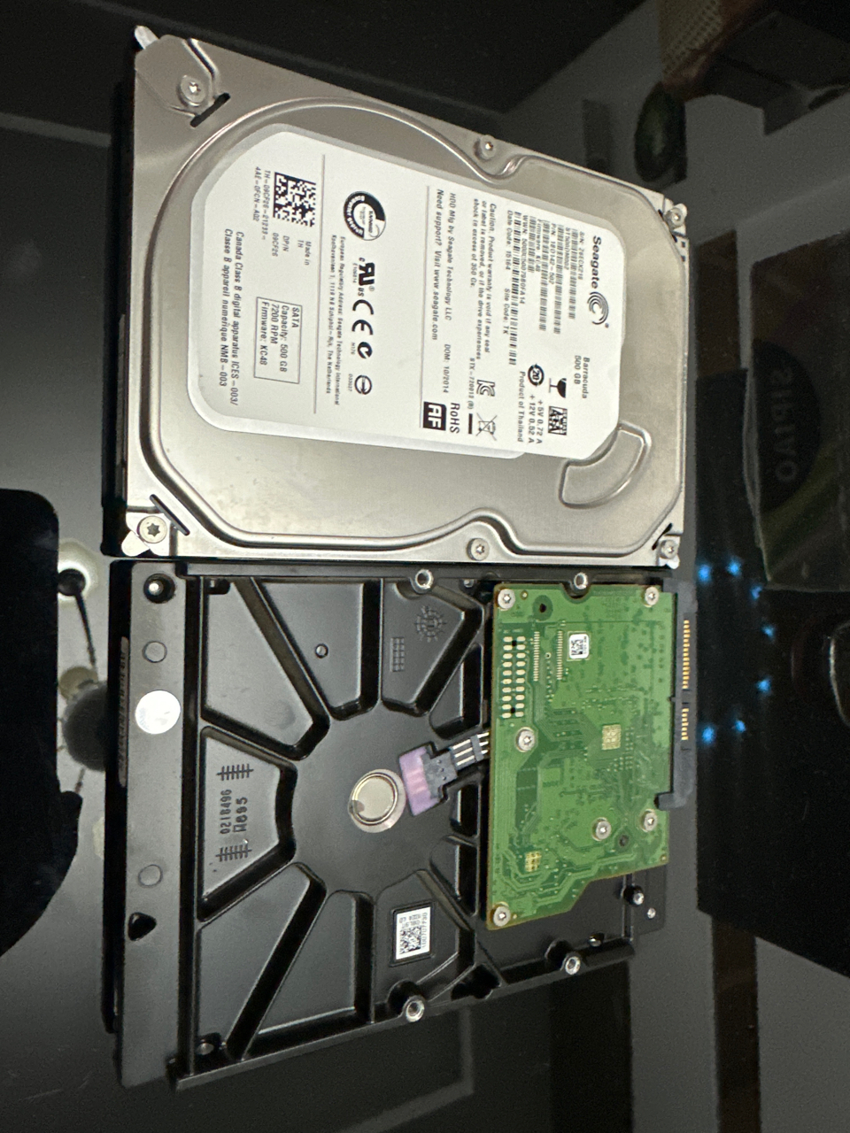 [电脑零件]充新成色希捷500g硬盘,买一赠一先款包邮!