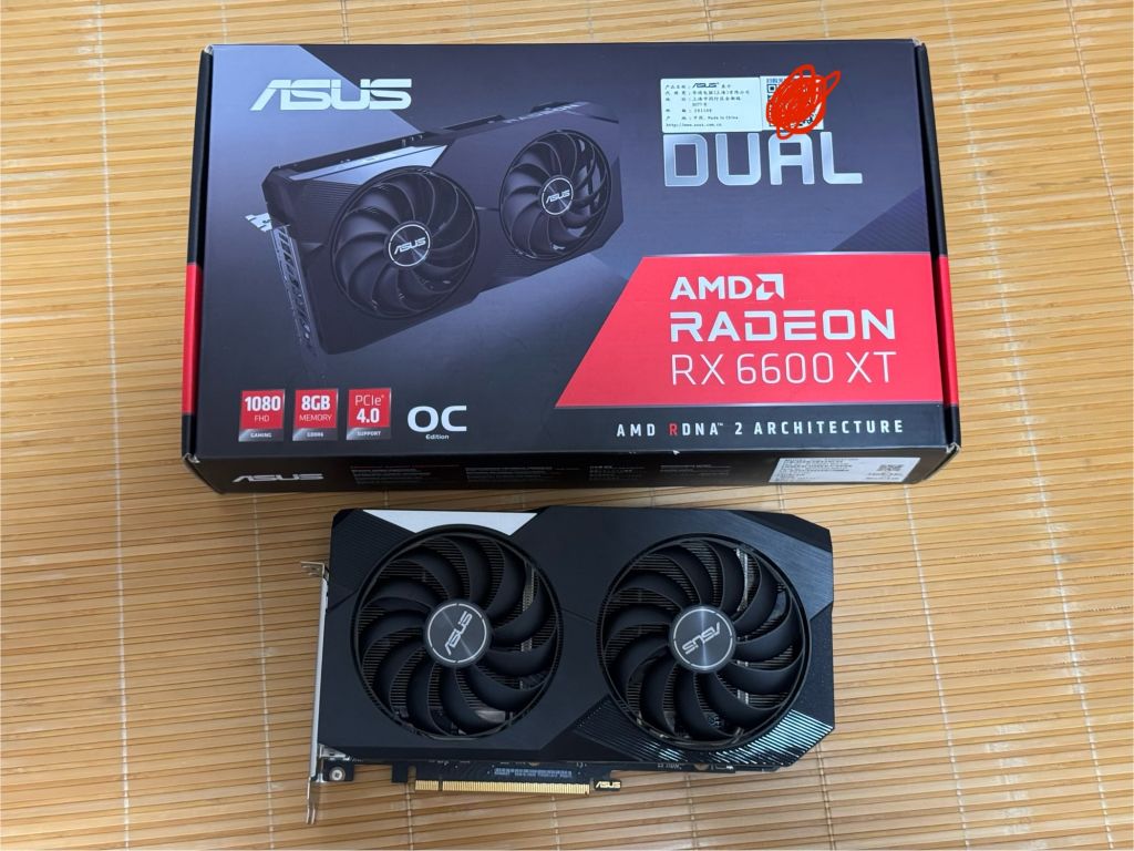 出个华硕6600xt dual