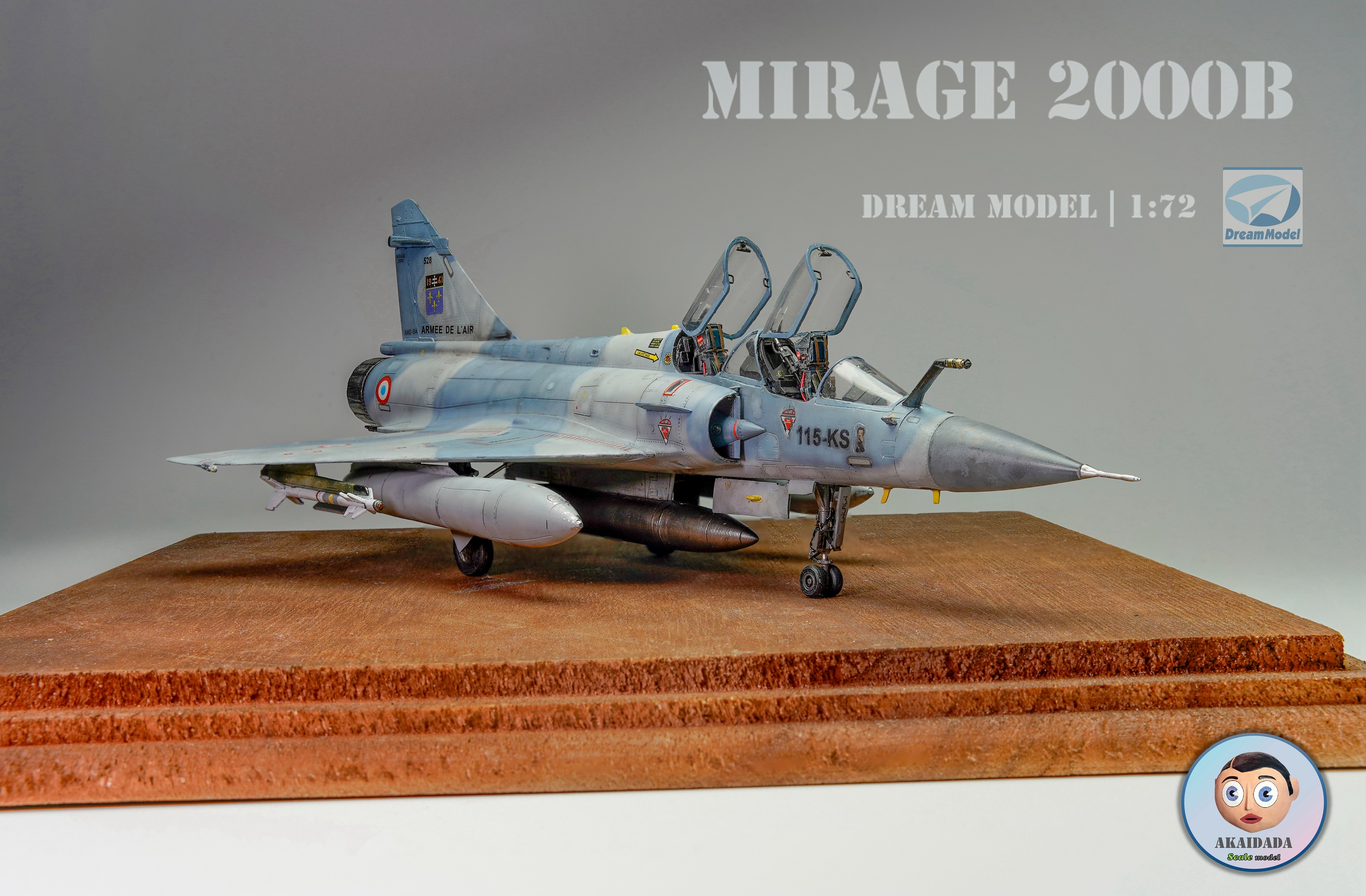 [技术交流] 1/72 梦模型 法国空军幻影2000b战斗机制作