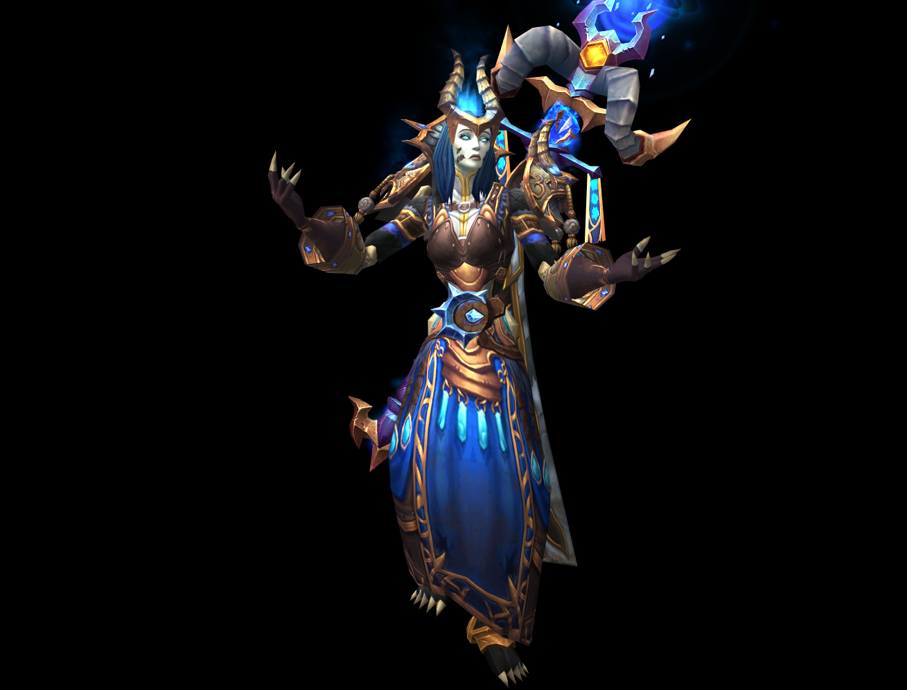 根据橙杖搭配的女亡灵术士幻化!