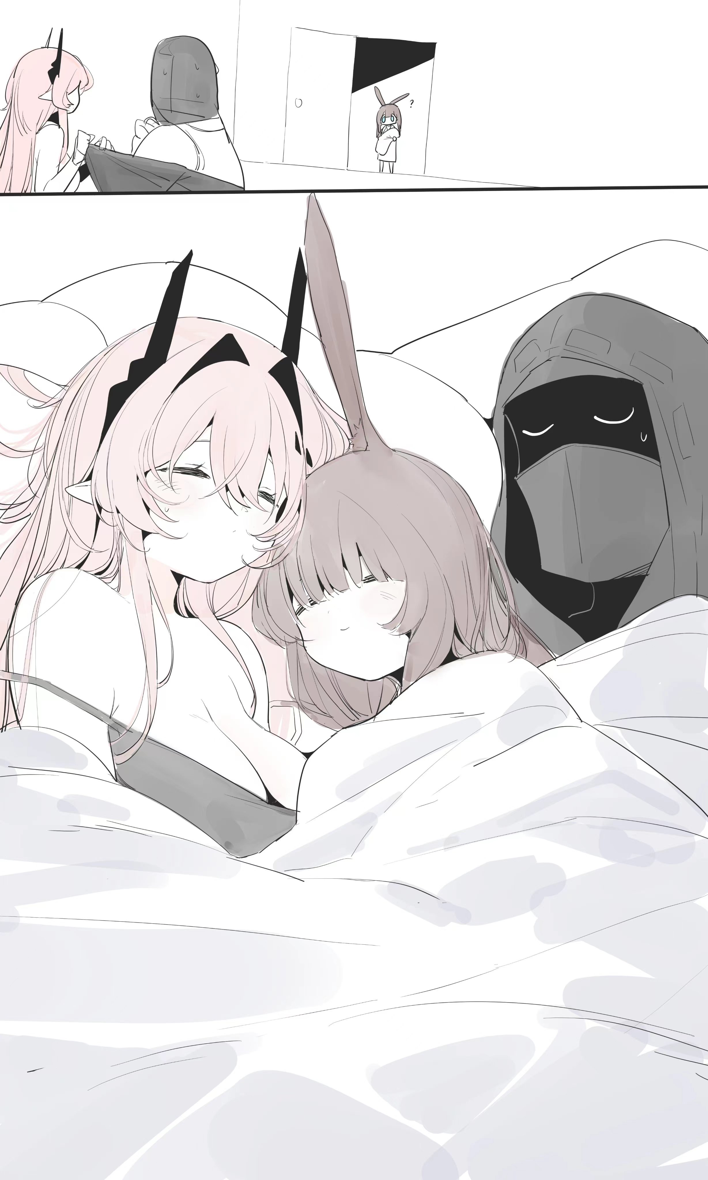 兔兔不希望父母在床上打架