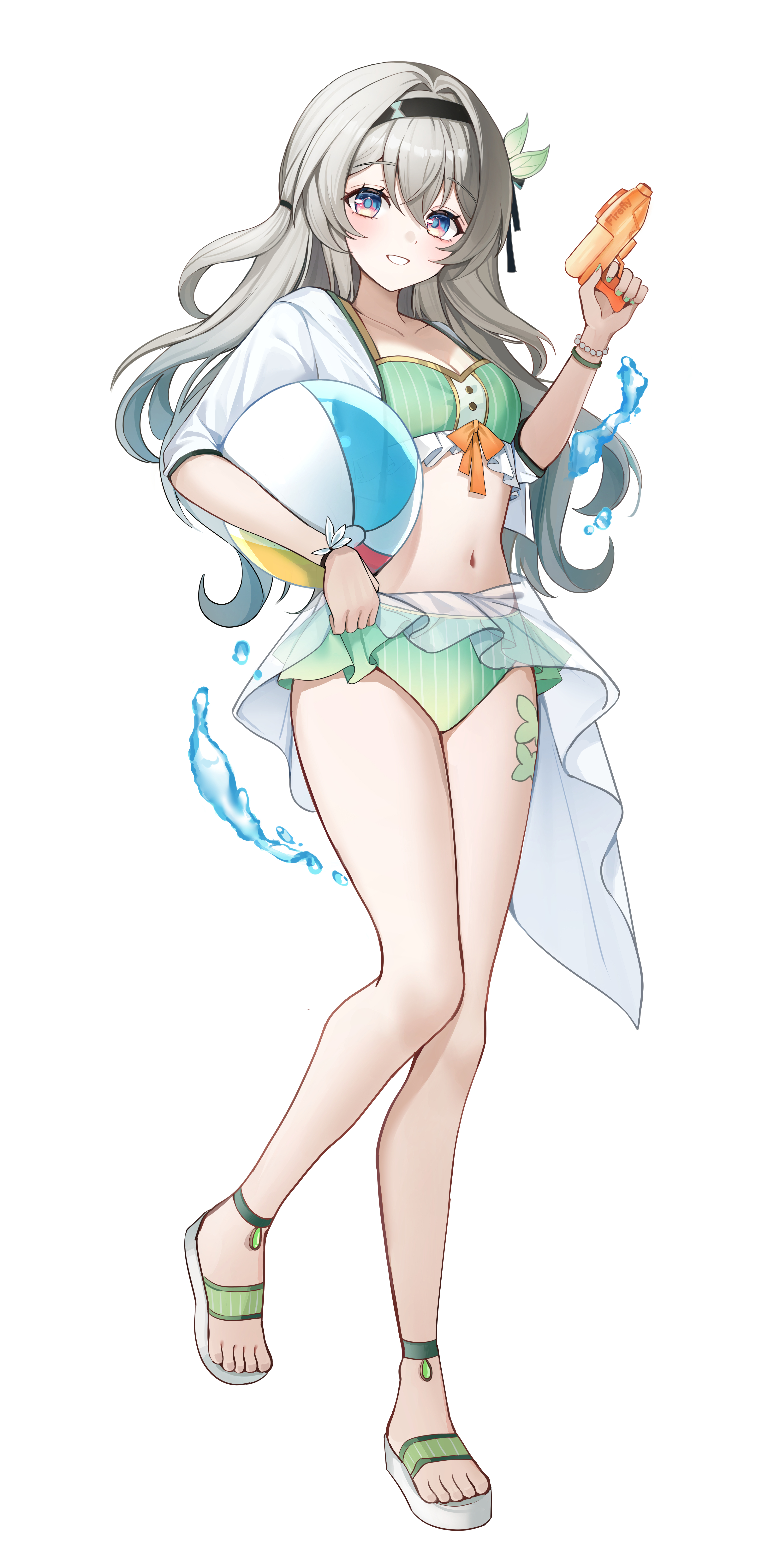 同人搬运泳装流萤知更鸟开拓者