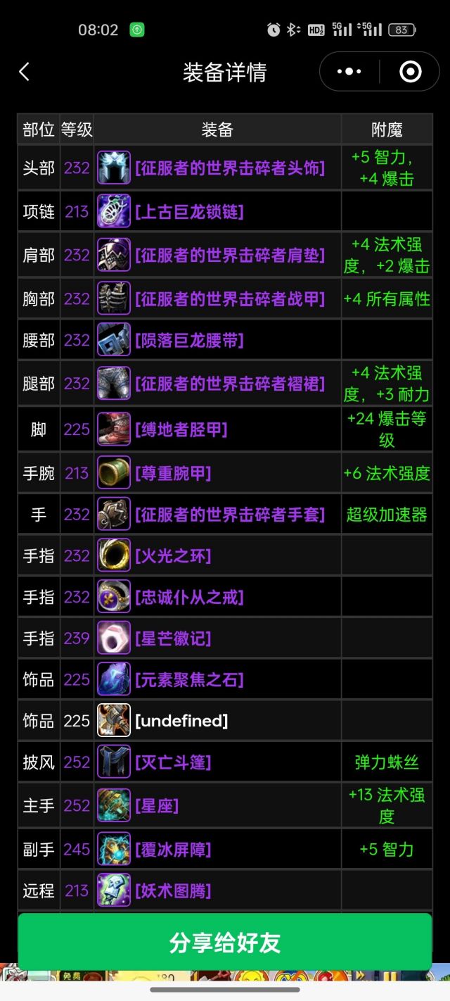 元素萨输出垫底,各位大佬求指点