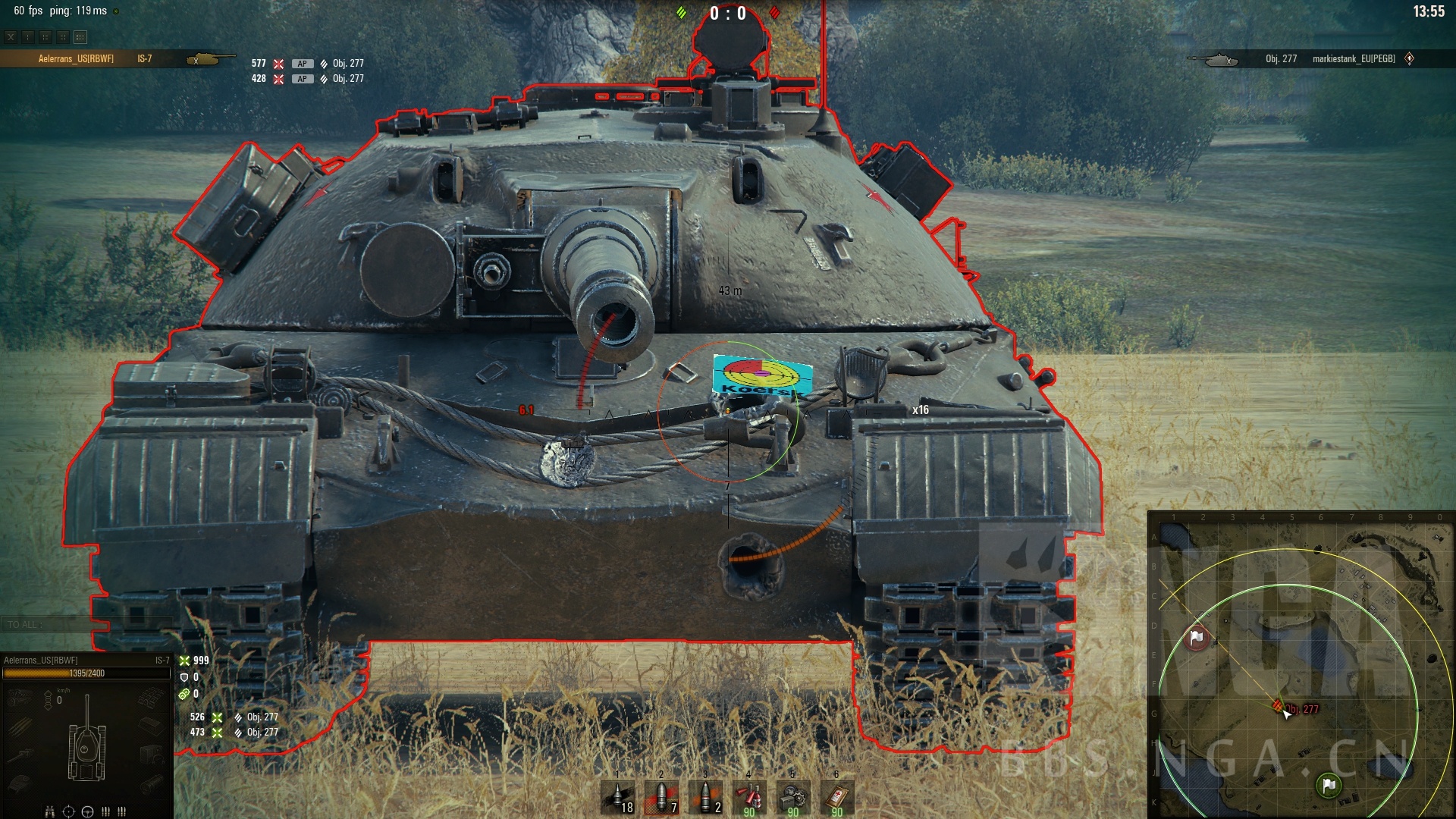 Ct 1 02 Object 277 更新极简装甲测试 Nga玩家社区
