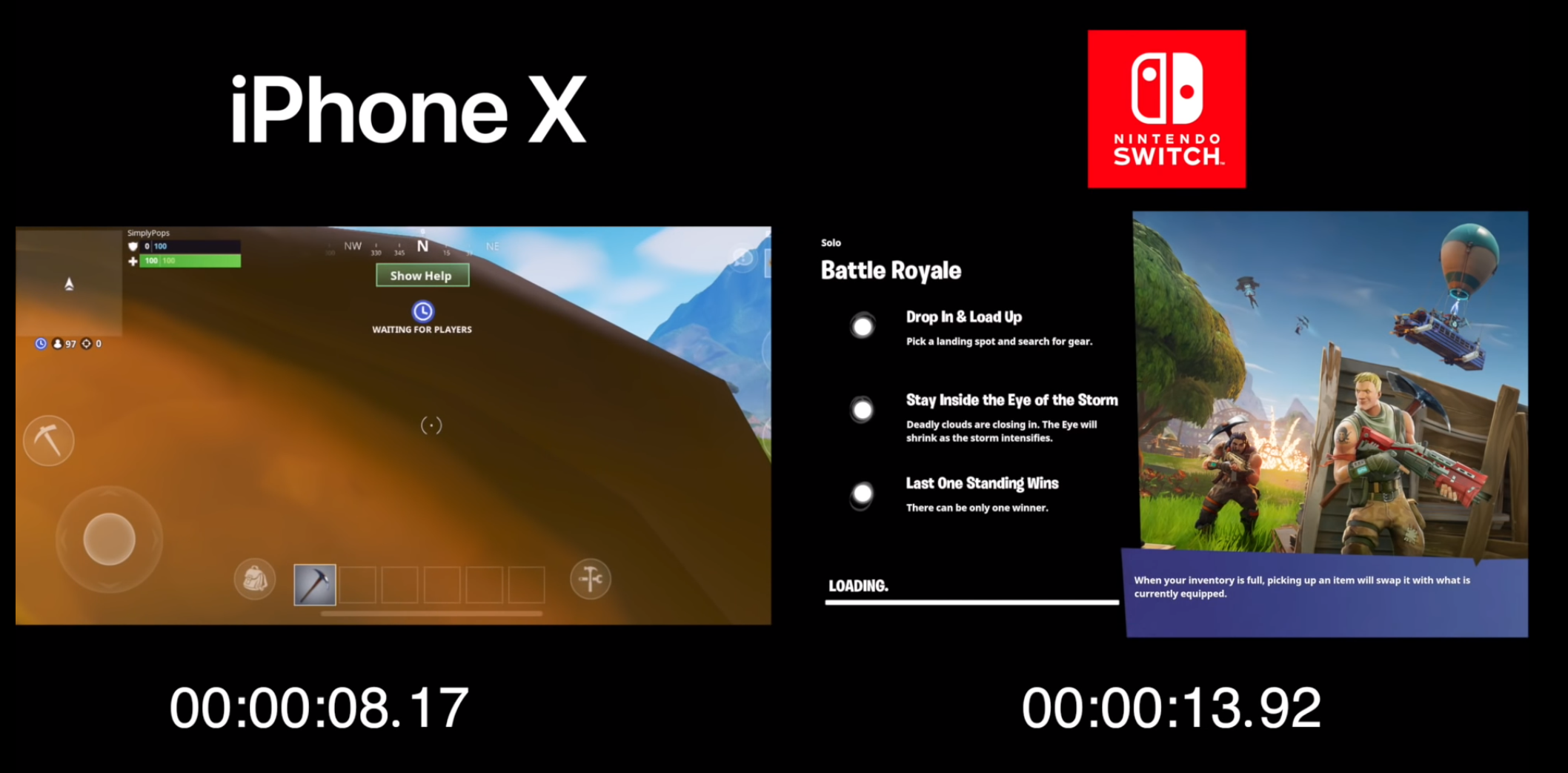 Fortnite在switch与iphone X上画面对比nga玩家社区