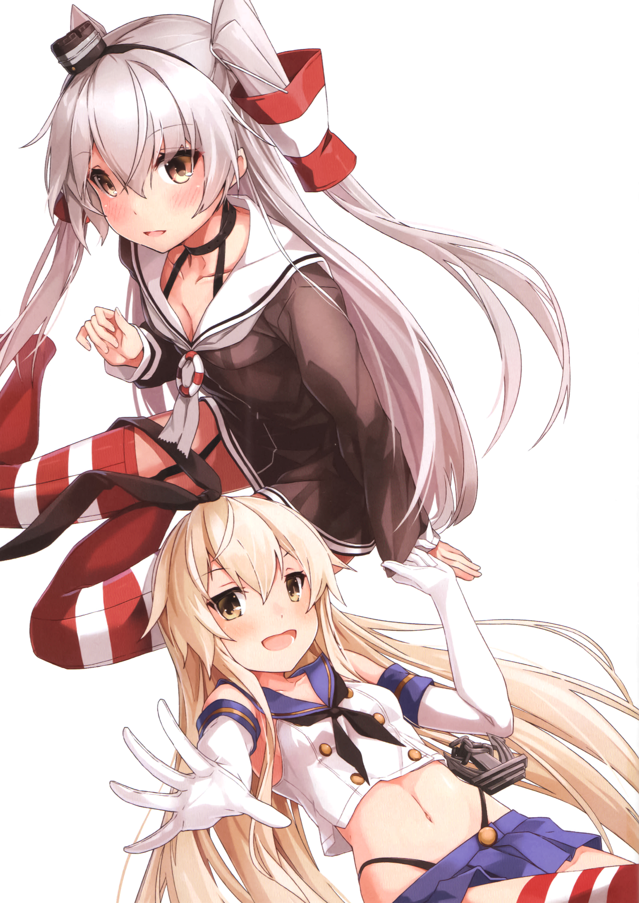 舰colle] [随便瞎扫扫] [岛风+天津风] [ひつじ缶(小鳥遊啓)] 天+