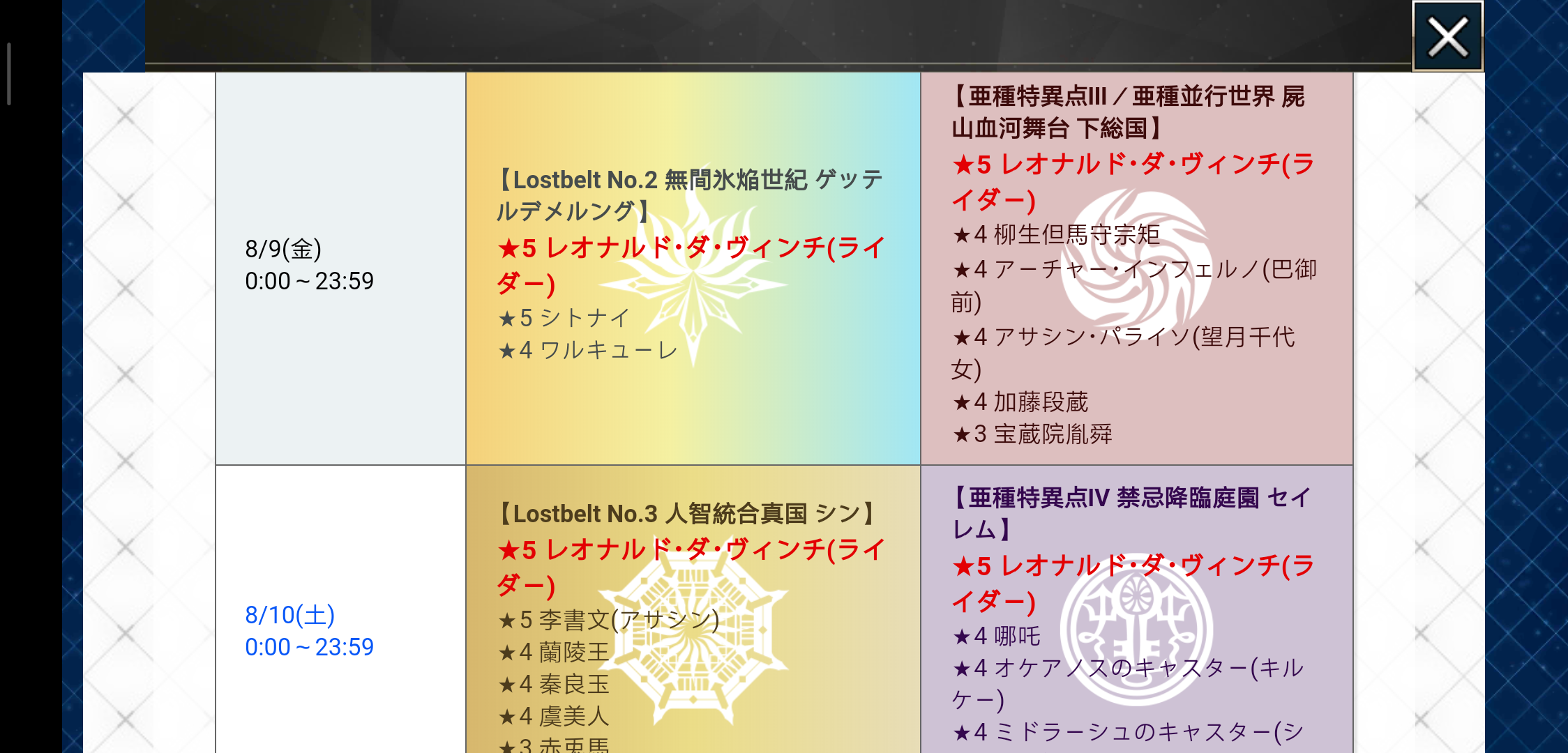 提问求助 日服 这次没有复刻cba Nga玩家社区