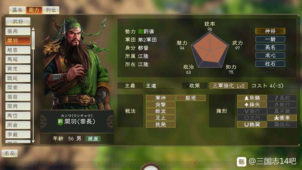 三国志14]五虎上将个性判明，张飞再度觉醒！ NGA玩家社区