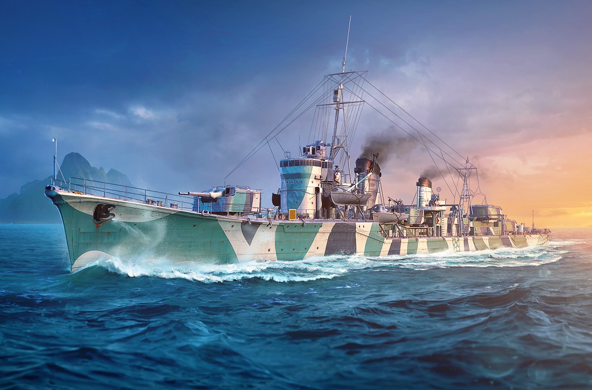 Wows周边 官方科普 Asashio 日本驱逐舰的里程碑nga玩家社区