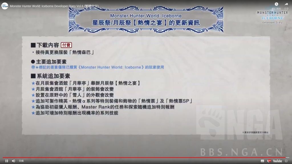 更新 怪物猎人世界 冰原 开发者日记6内容汇总nga玩家社区