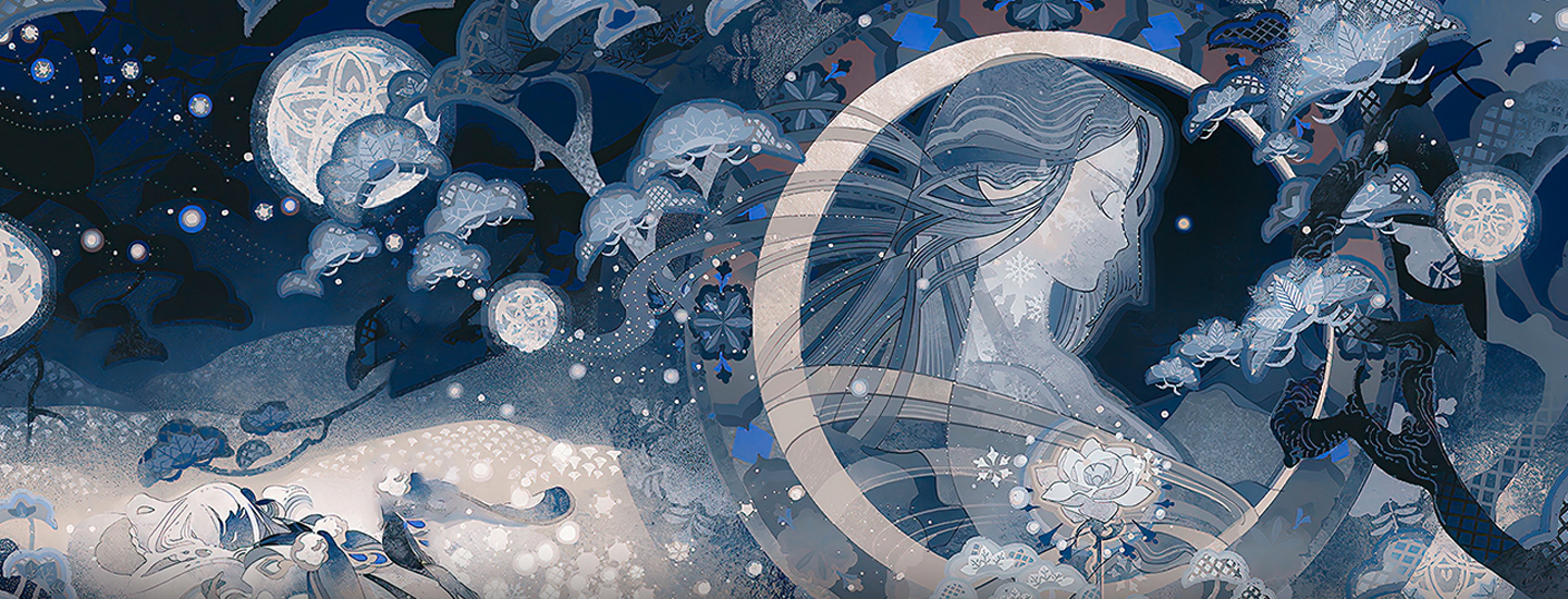 阴阳师蝉冰雪女系列头像框搭配