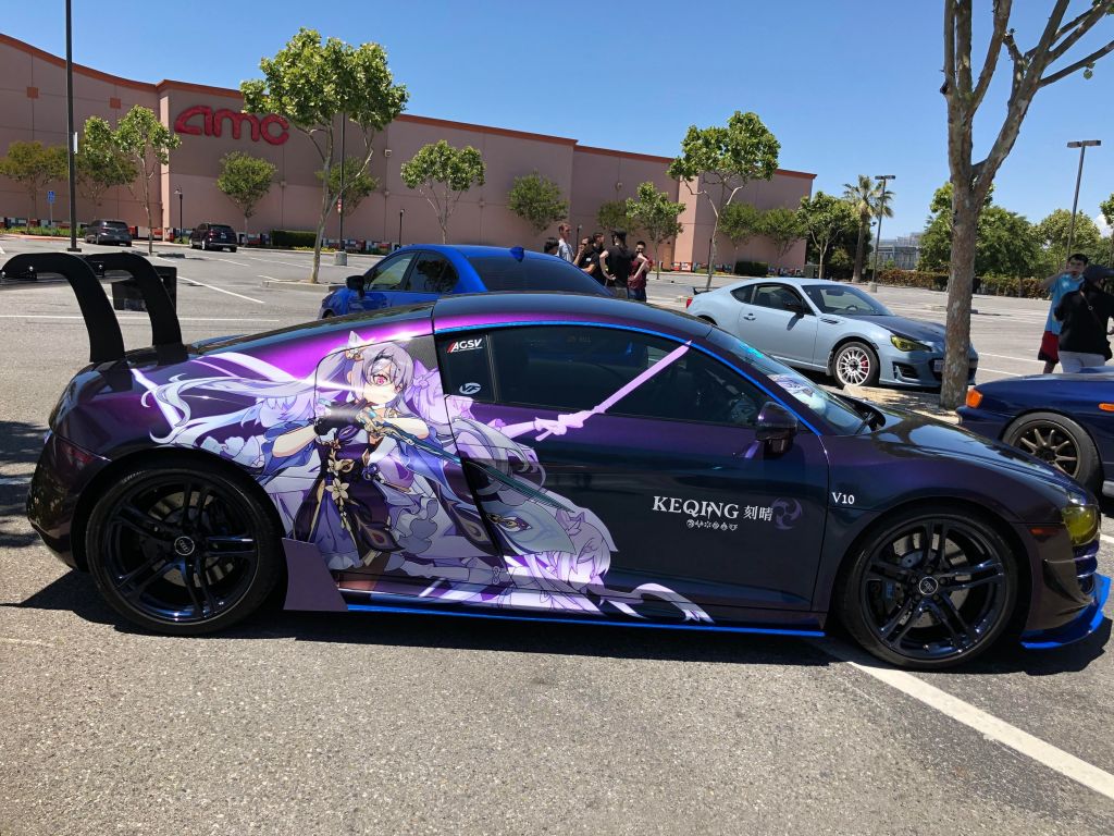 外服搬运 老外的刻晴痛车 砂糖痛车nga玩家社区