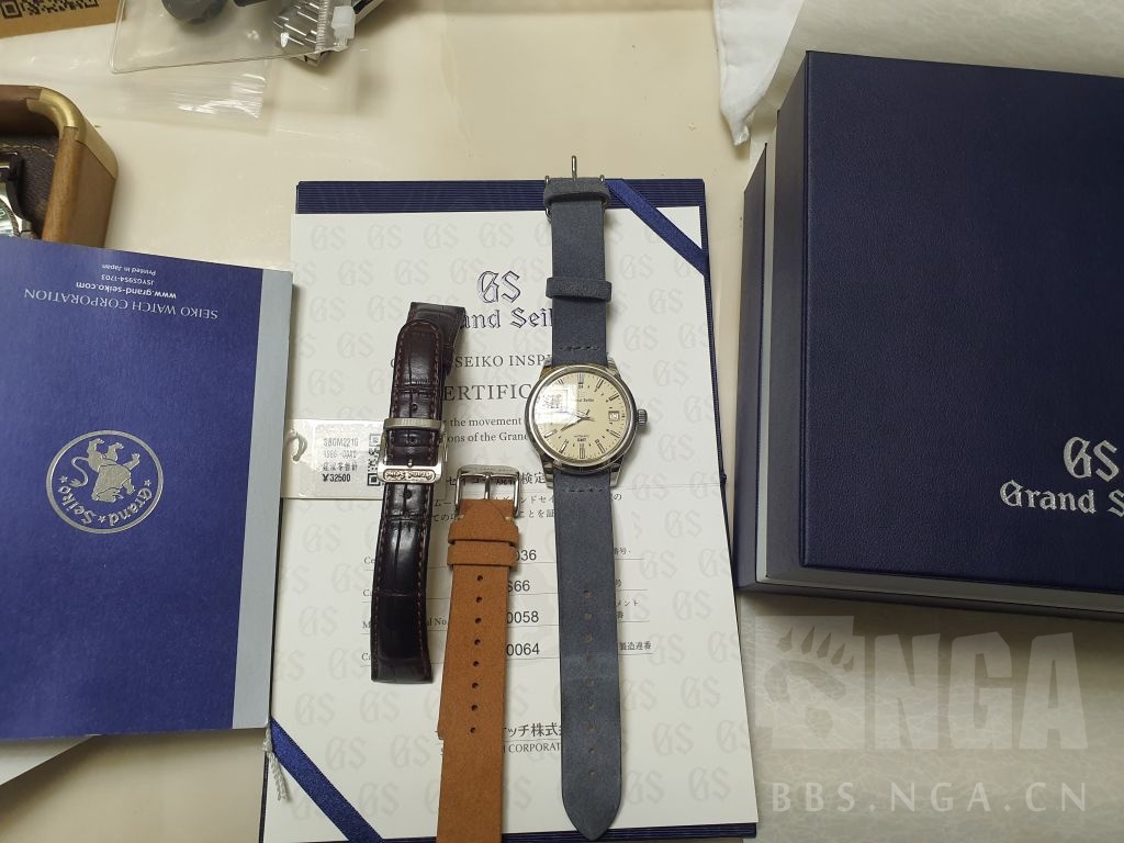穿戴设备] [手表] 解毒出GrandSeiko冠蓝狮大精工gs简约数字盘GMT机械皮带手表男SBGJ217G大全套，价格18888(1.76万已出)  NGA玩家社区