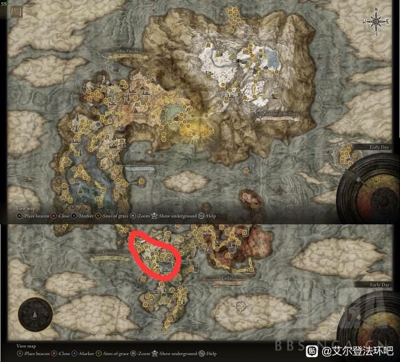 剧透预警 艾尔登法环 完整大地图nga玩家社区