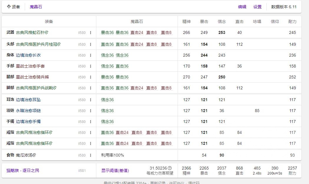 求一个贤者零式开荒配装和禁断方案nga玩家社区