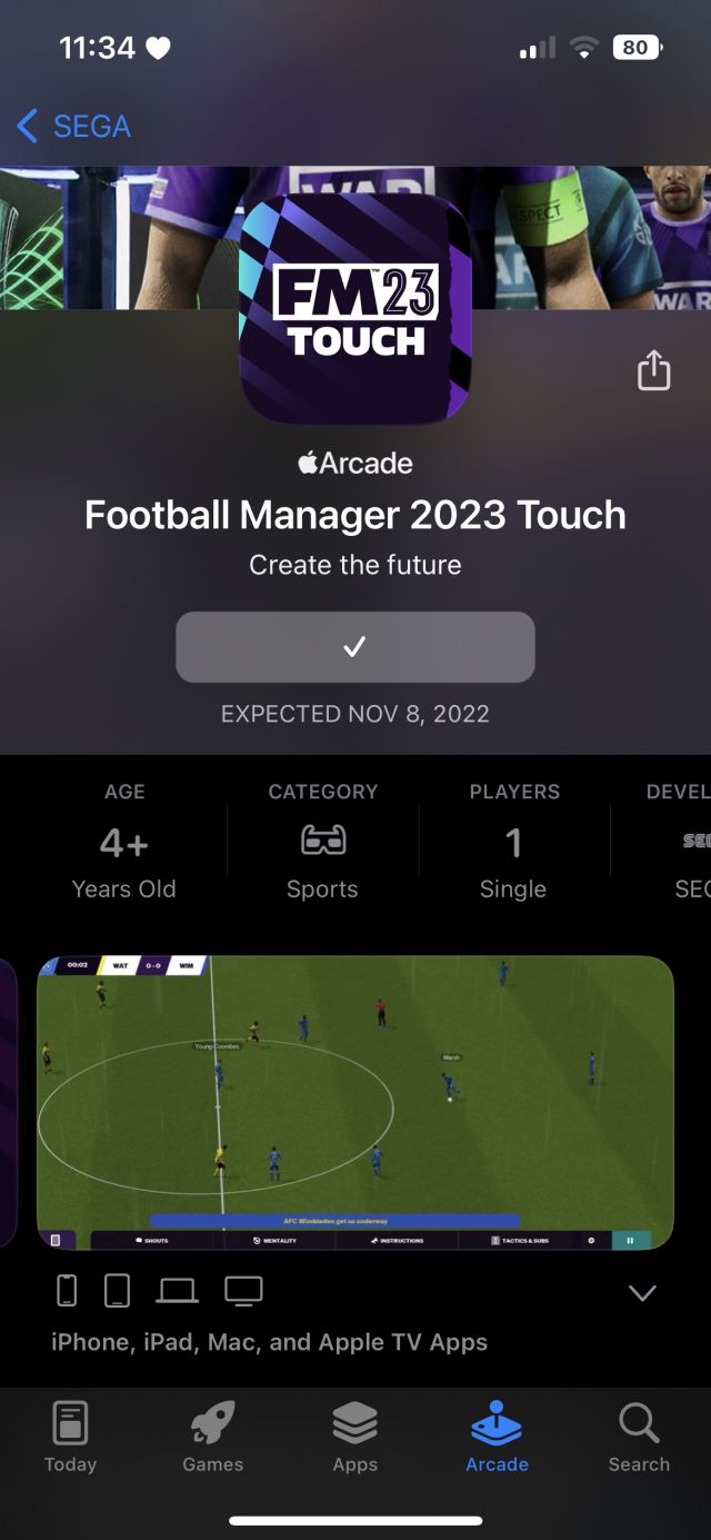 今年Apple Arcade上的是FM23 Touch，而非FM23 Mobile？ NGA玩家社区