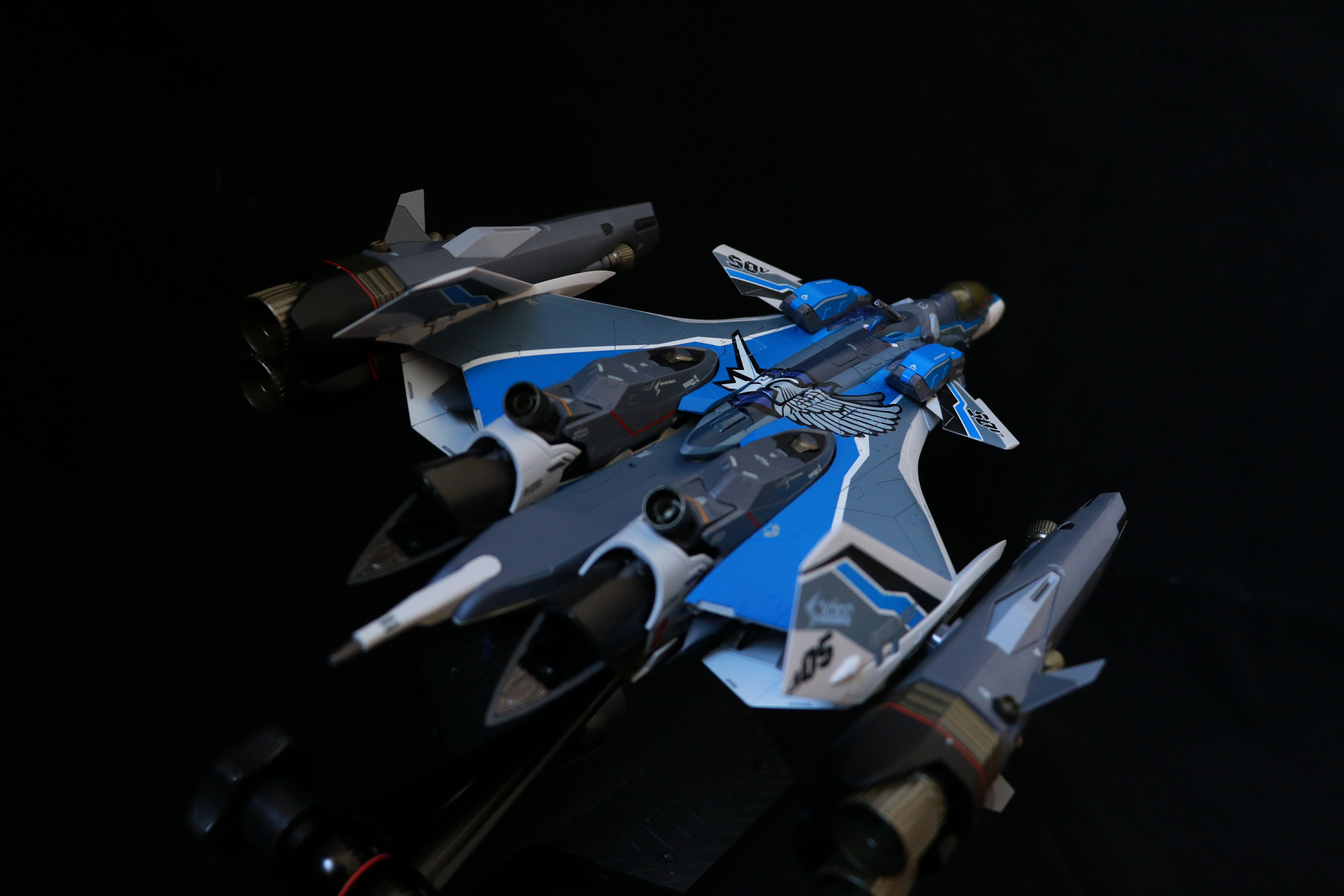 空 可动成品] 万代超合金DX 超时空要塞Delta VF-31AX Super Pack 疾风机