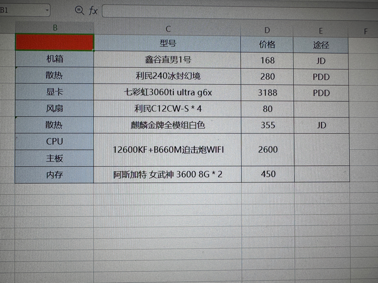 老哥们帮忙看看价格和配置