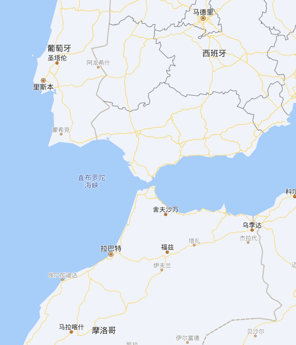 如果直布罗陀海峡是和非洲大陆连在一起的摩洛哥这种类似的边缘算哪里？ NGA玩家社区