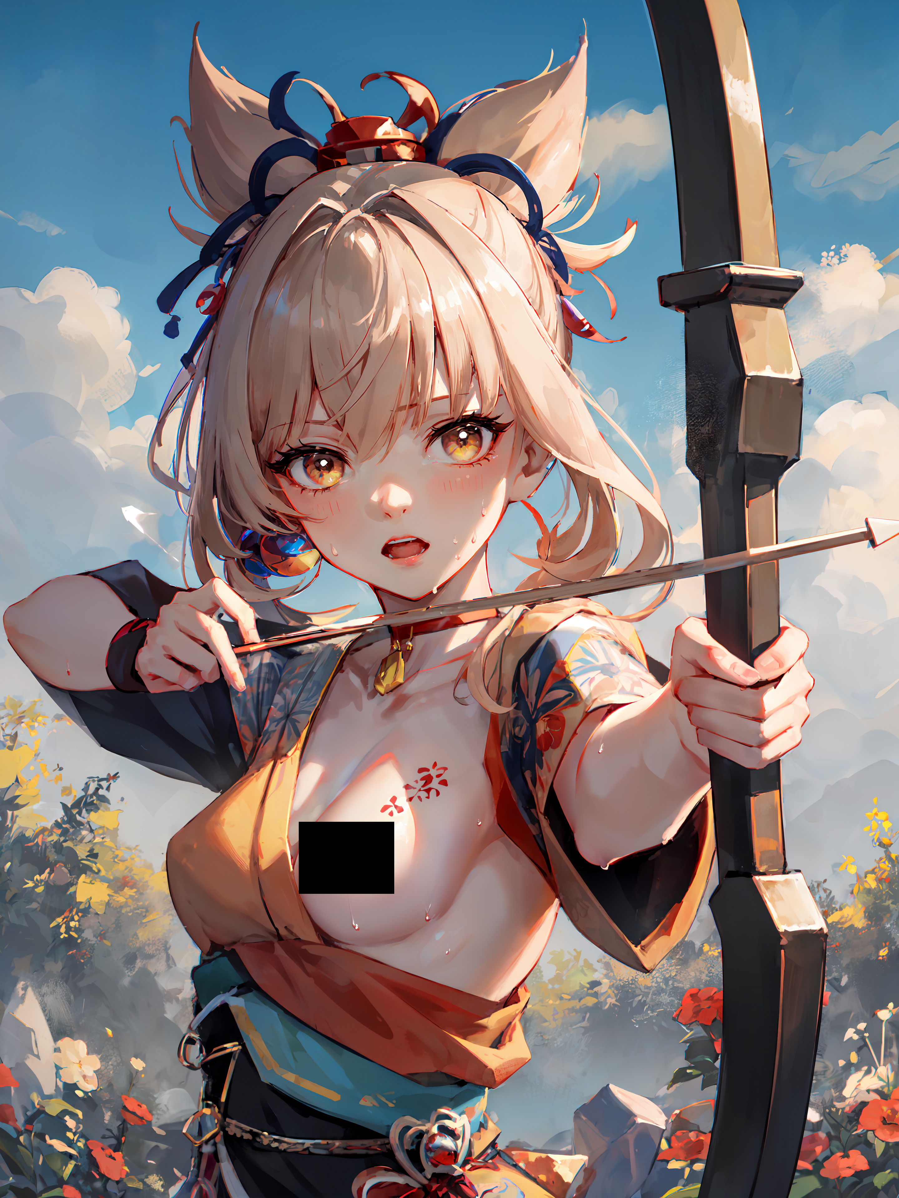 插画搬运] [同人创作] 弯弓宵宫178