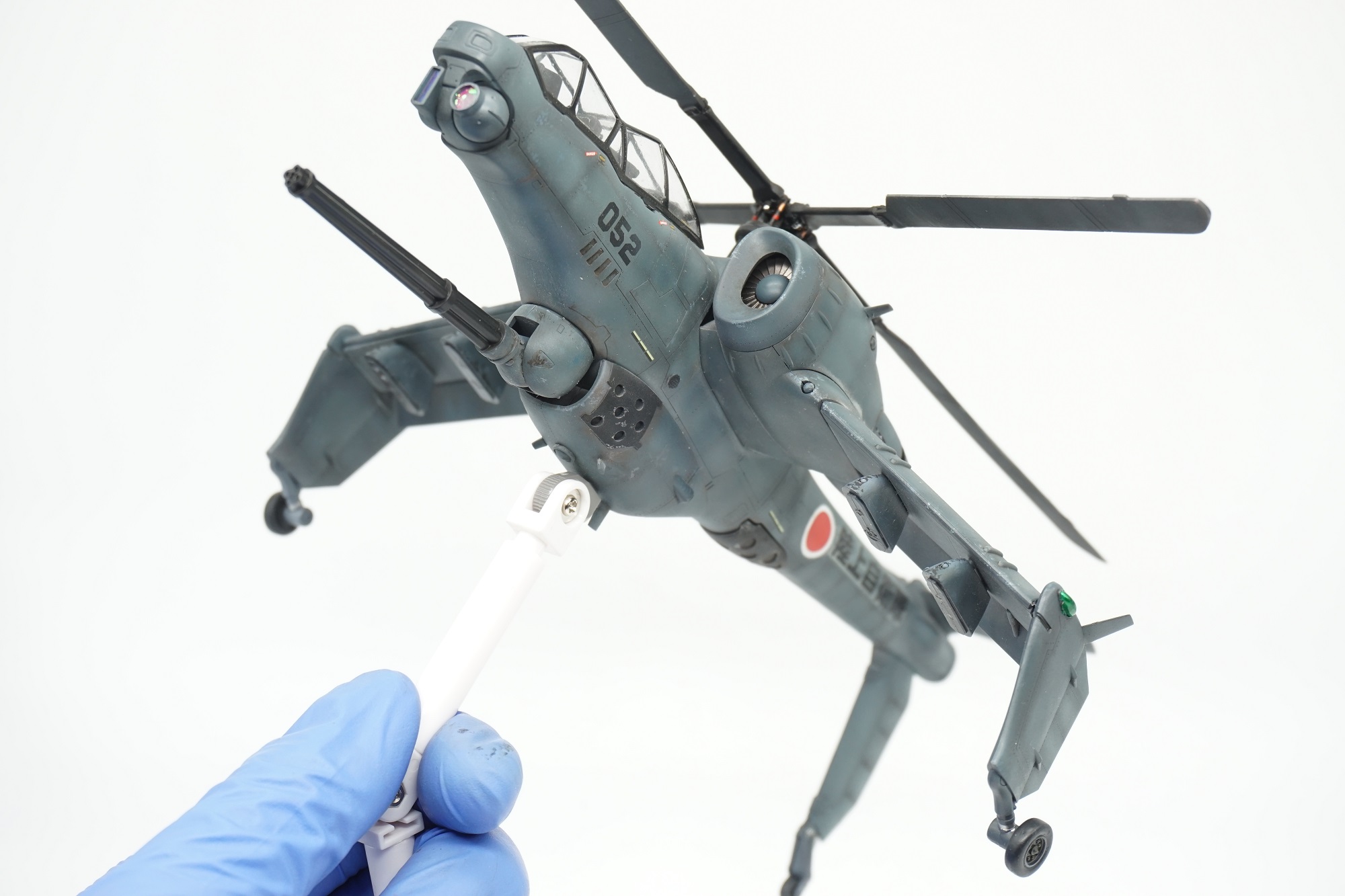 自卫队模型 收藏 技术交流] 600多海淘绝版货，寿屋1/72 AH-88地狱犬直升机魔改制作178