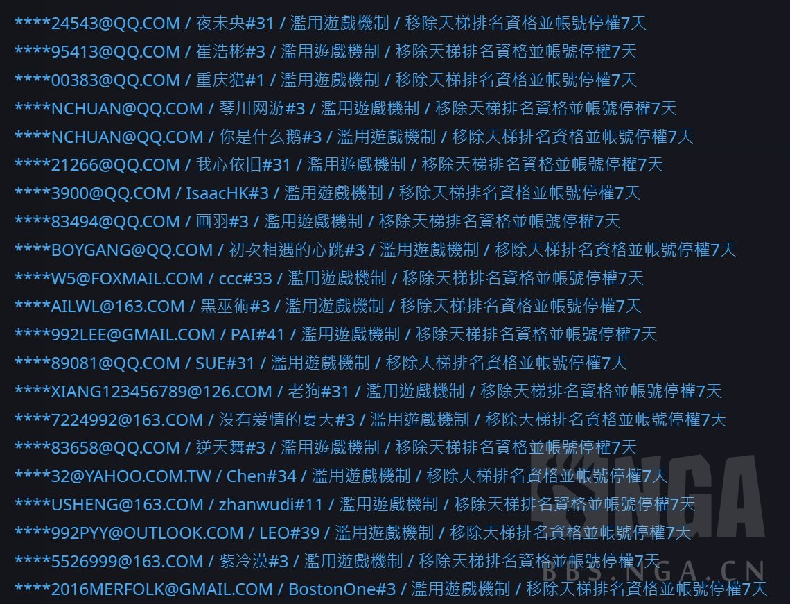 关于封号，到底是因为触及到了什么样的漏洞？如何避免被暴雪列为“劣质账号” NGA玩家社区