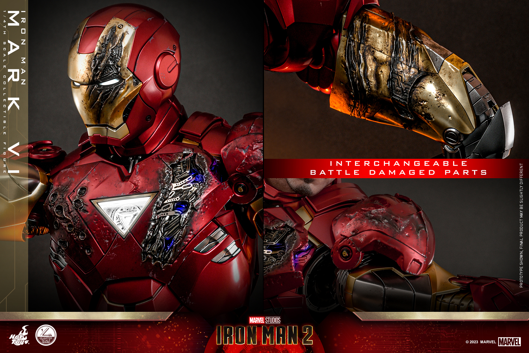 [新闻资讯] HotToys <钢铁侠2> 钢铁侠Mark 6 1/4人偶