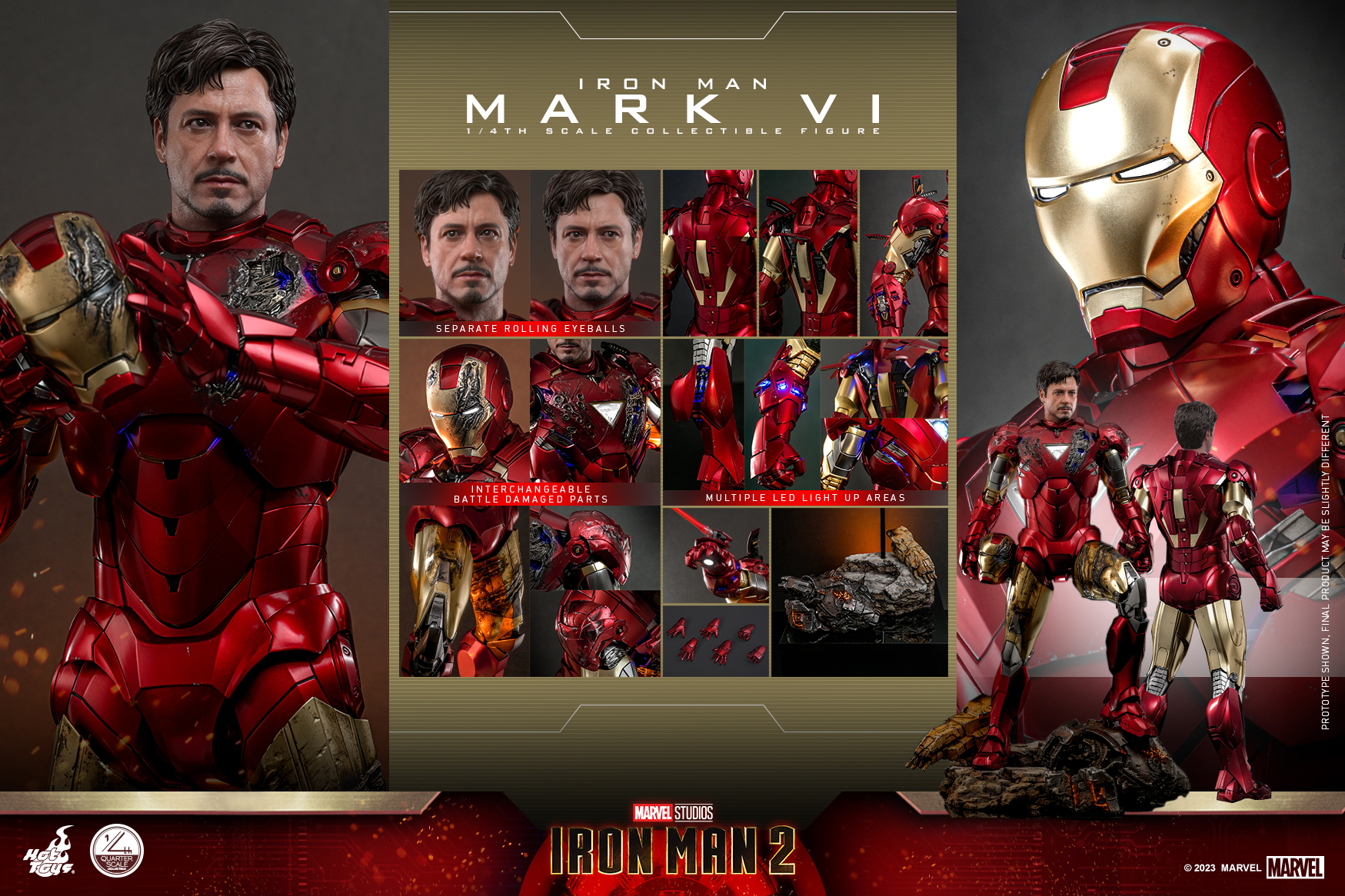 [新闻资讯] HotToys <钢铁侠2> 钢铁侠Mark 6 1/4人偶