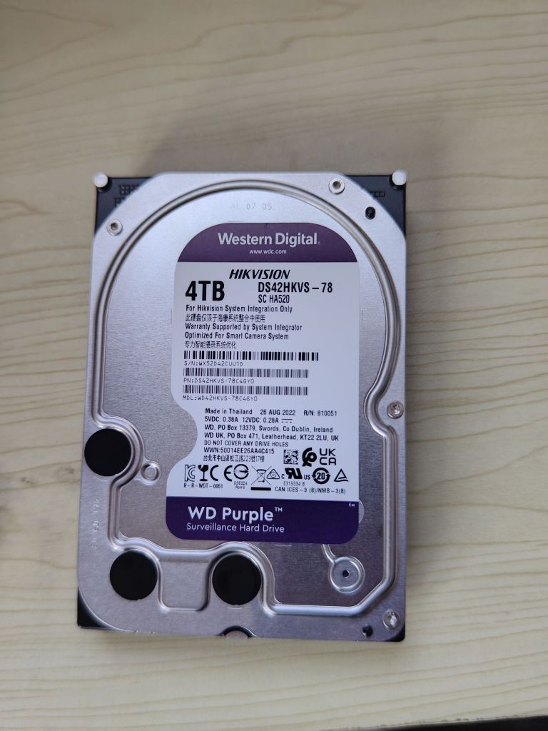 外付けハードディスク・ドライブ Western Digital4TB HIKVISION DS42HKVS-78 Western Digital4TB HIKVISION DS42HKVS-78