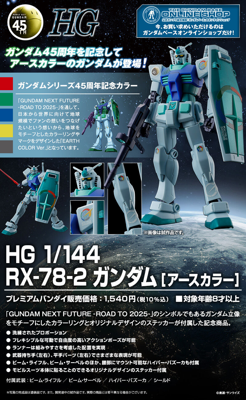 GUNDAM 45周年 COLLECTORS SET 限定4点 新品未使用 記念 ガンダム45周年記念「fragment」コラボ3商品が抽選販売へ！「RX
