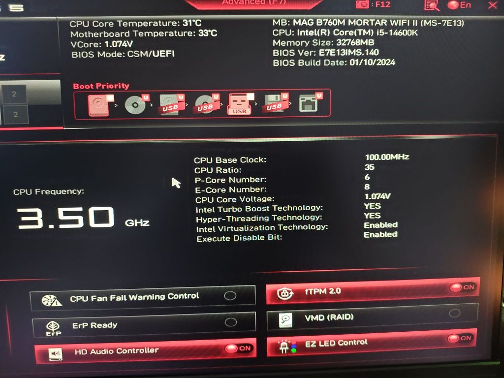 点亮之后14600k 只有3.5ghz 大佬们帮我看看是啥原因 NGA玩家社区