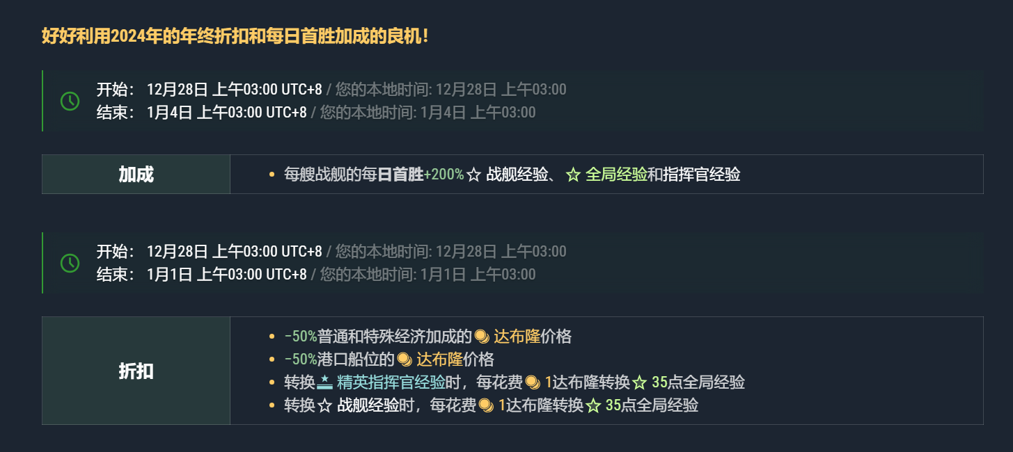 WG服] [水] wg服双倍首胜和船位半价要来了NGA玩家社区