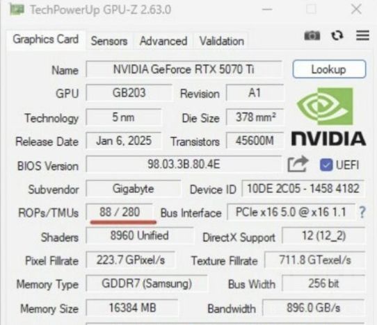 (用缩肛的确不妥，已编辑)英伟达自称ROPs残次版5070ti性能损失仅4%，但实际上…… NGA玩家社区