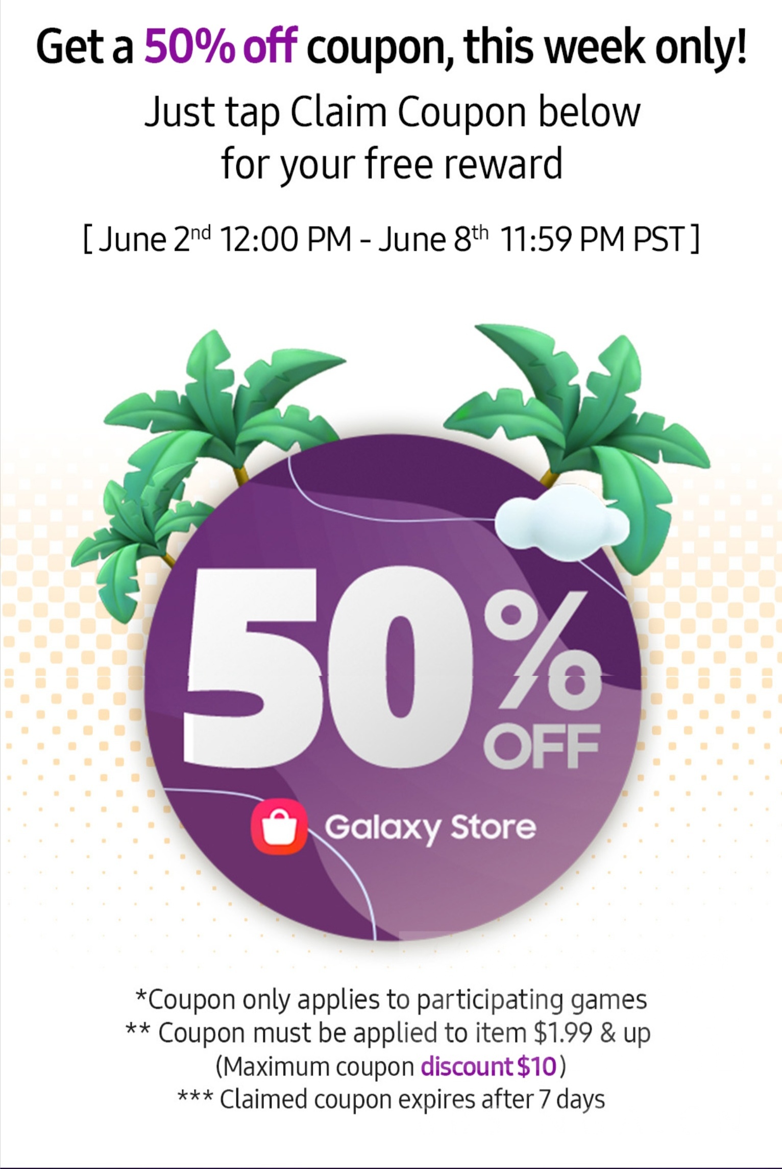 外服讨论] 三星商店出了个可以抵扣10美元的五折券NGA玩家社区